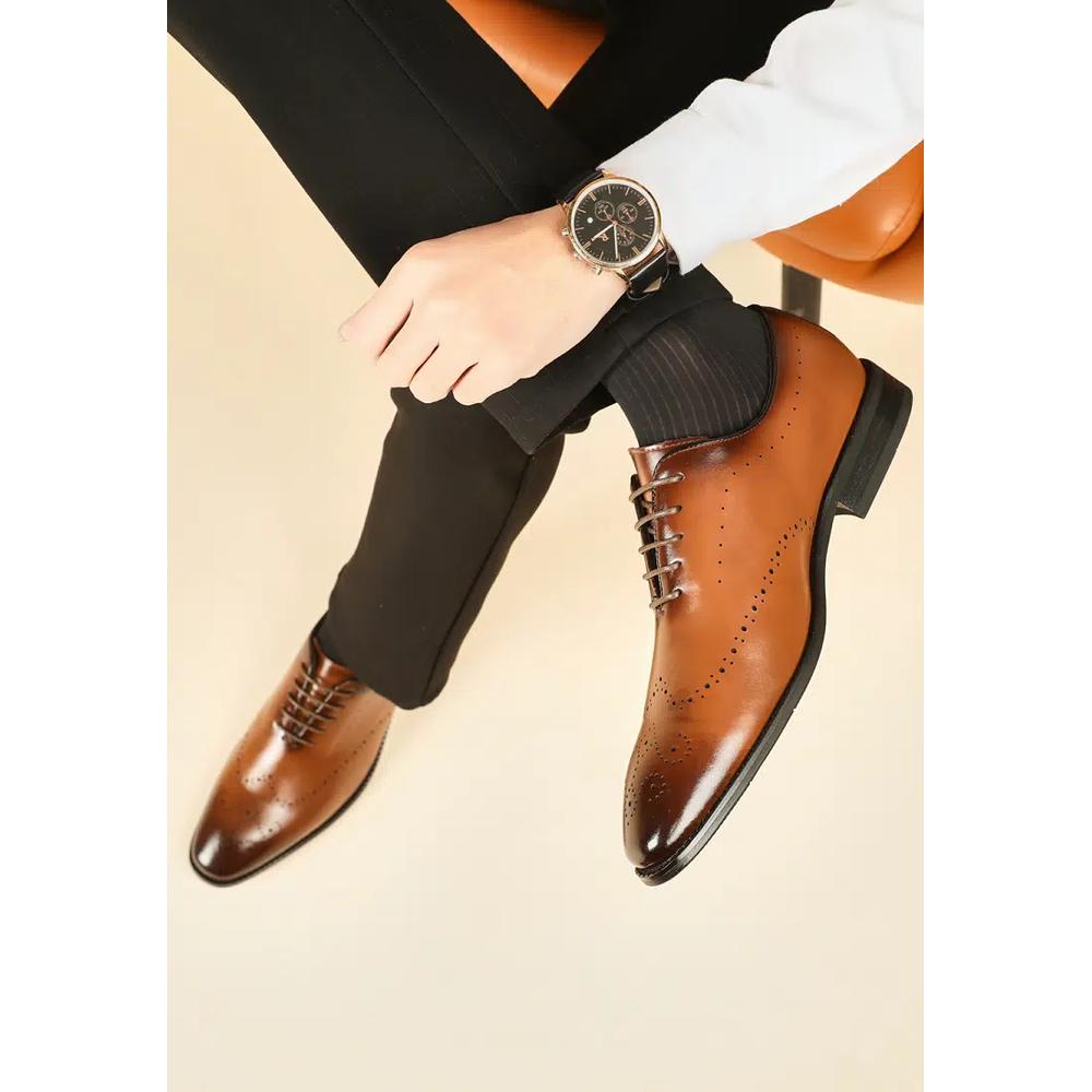 Кожаные оксфорды Brogue Leather KB18299-10B 4