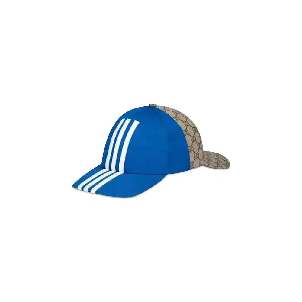 Шапки Gucci x adidas Double Sided Baseball Cap 'Blue/Beige' 2