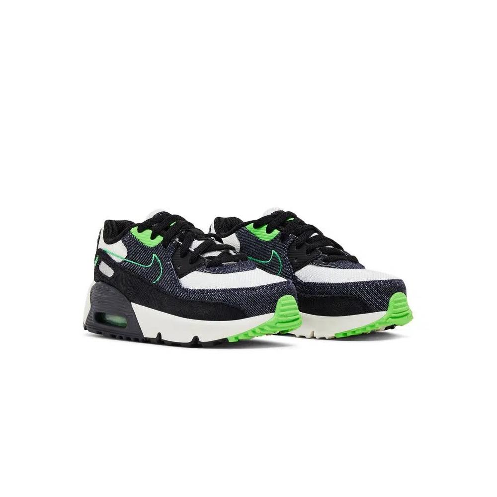 Кроссовки Nike Air Max 90 Leather SE TD 'Black Scream Green' 8