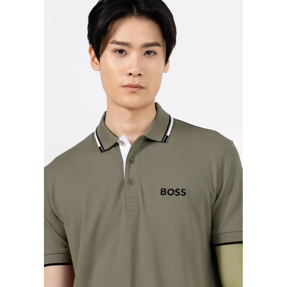 Paddy Active Быстросохнущее поло из пике Regular Fit - BOSS Green 3