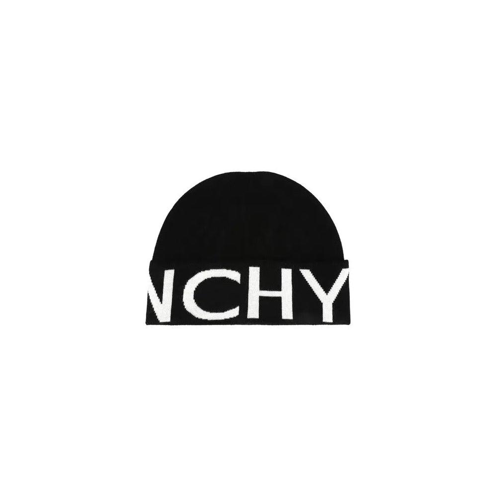Шапка Givenchy Jacquard Logo Beanie 'Black White' 2