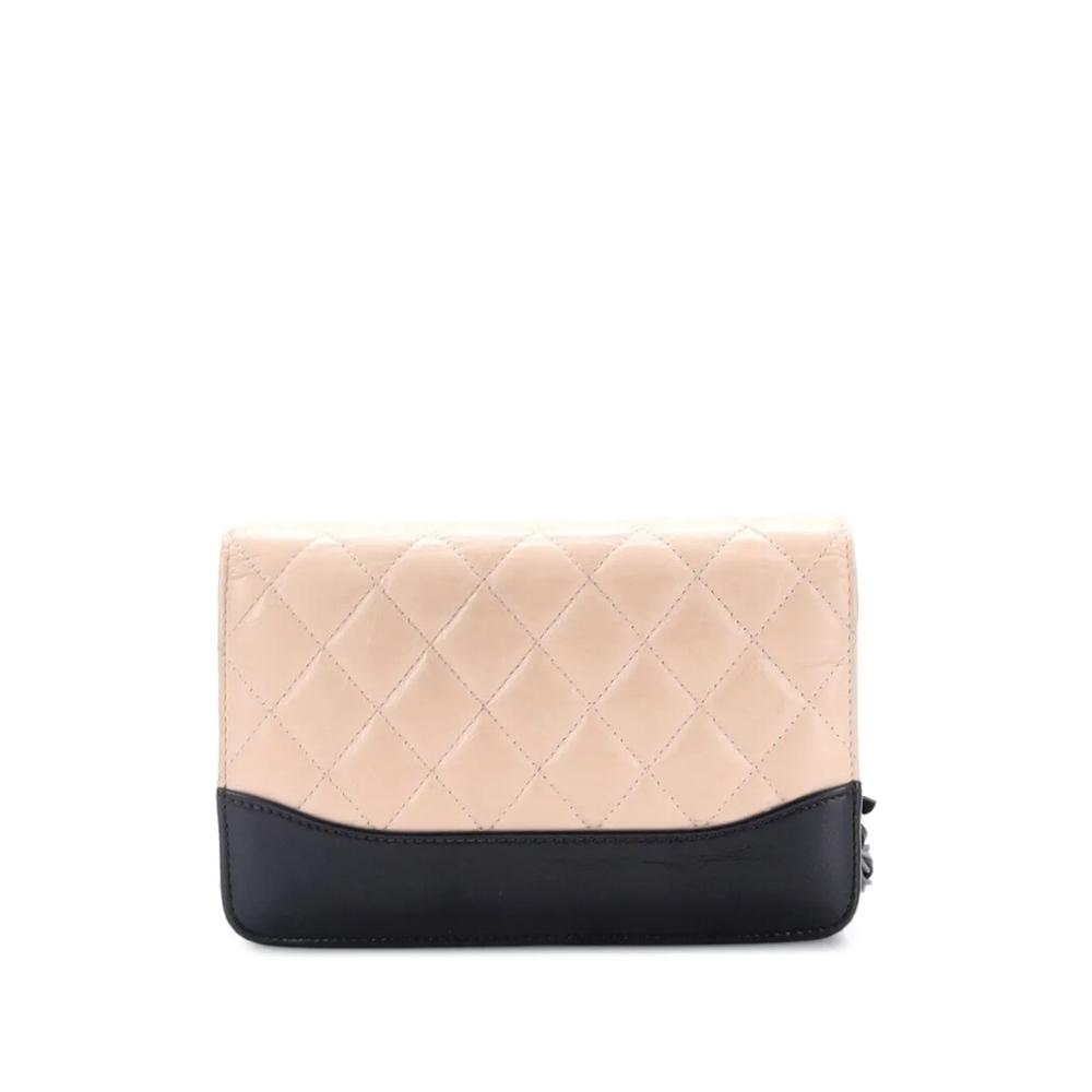 Сумка через плечо Gabrielle Wallet on Chain Quilted Aged Calfskin 2