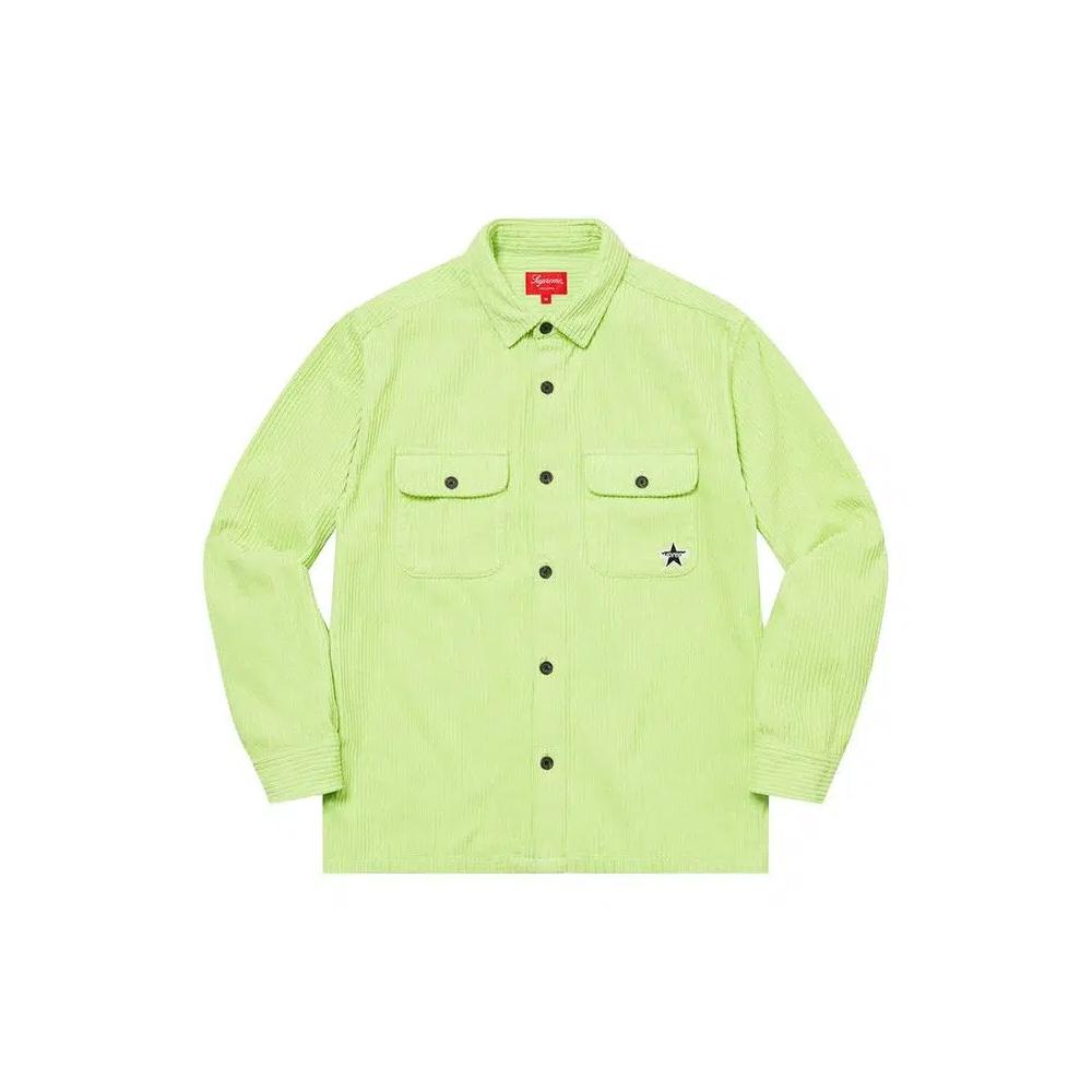 Овершерты Supreme Corduroy Shirt 'Pale Mint' 1
