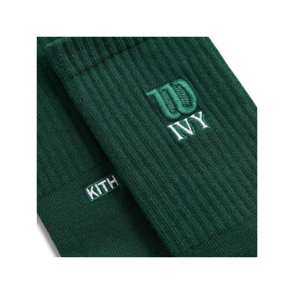 Носки и колготки Kith Ivy For Wilson Logo Crew Socks 'Ivy Green' 2