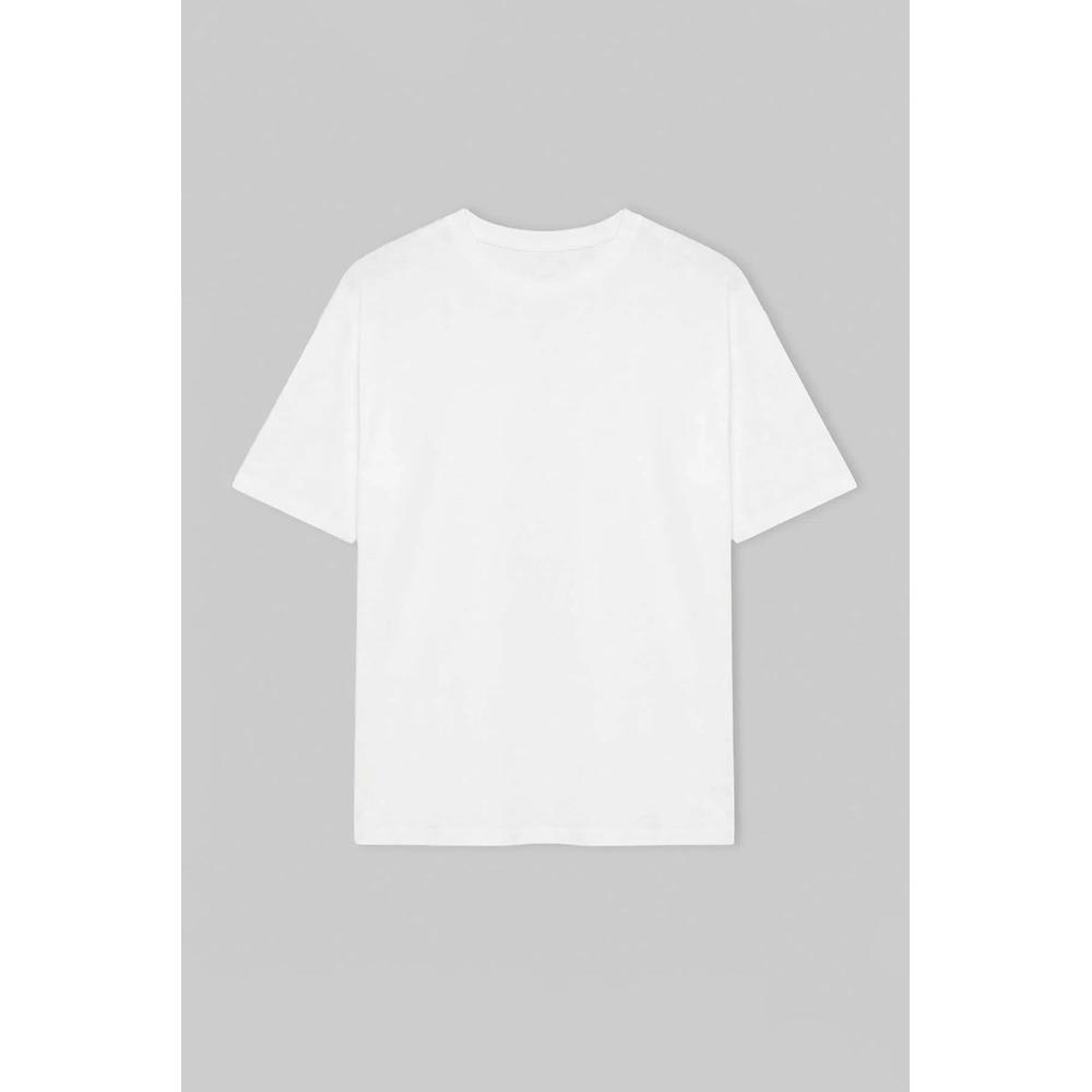 Красно-белая футболка oversize/свободного кроя, 100% хлопок Tmnss24Ts00038 7