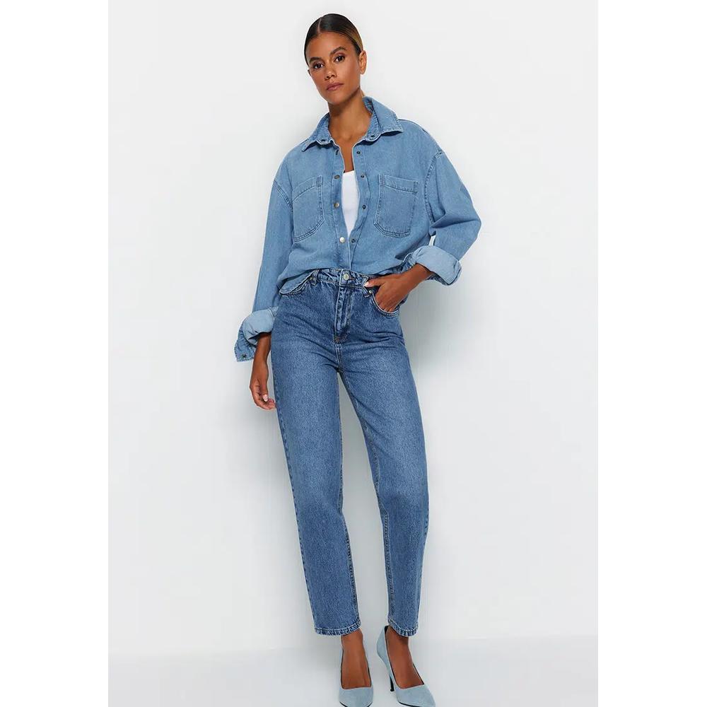 Джинсы с высокой талией Mom Jeans 3