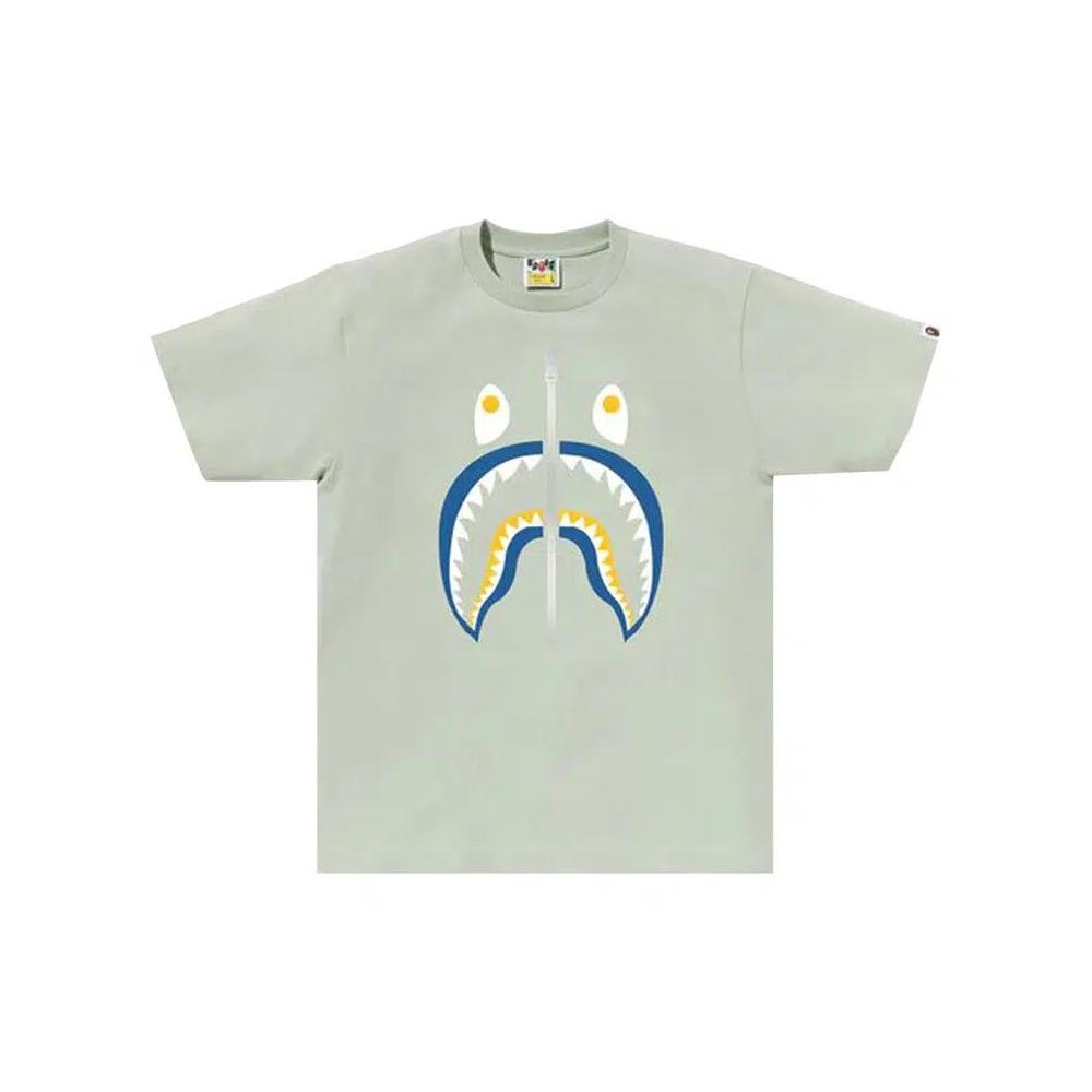 Футболка BAPE Colors Shark Tee 'Зеленый' 1