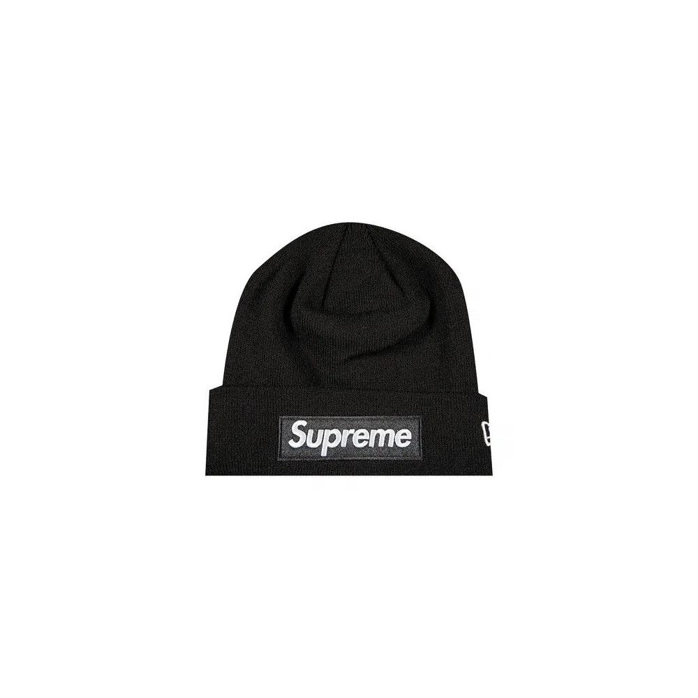 Бини Supreme x New Era Box Logo Beanie «Black» 1