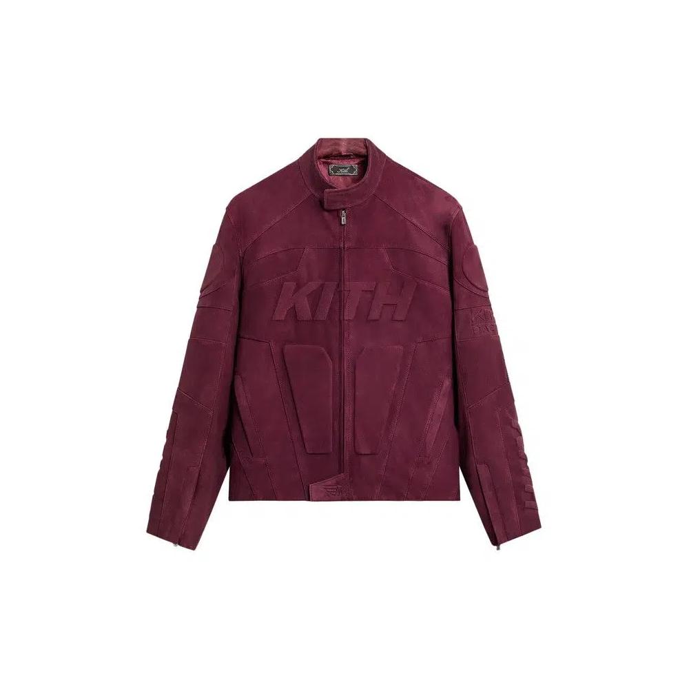 Кожаные куртки Kith Suede Wayne Moto Jacket 'Magma' 1