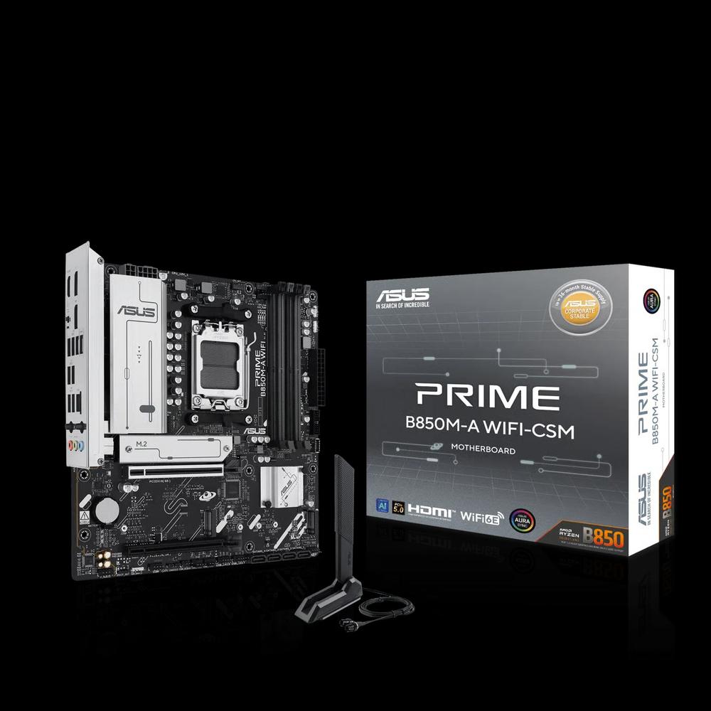 ASUS PRIME B850M-A WIFI-CSM Micro-ATX материнская плата (DDR5) 1