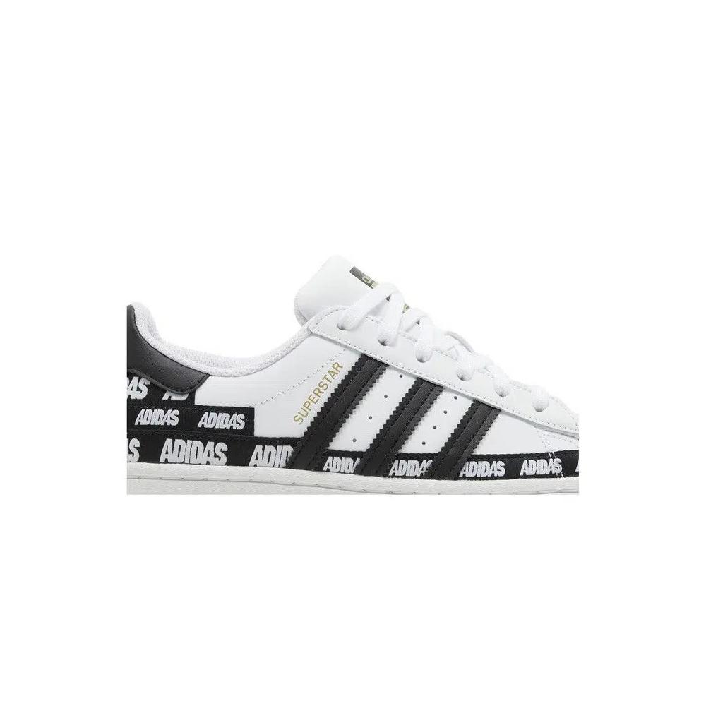 Кроссовки Adidas Superstar J 'Wordmark Heel Stripe - Cloud White' 2