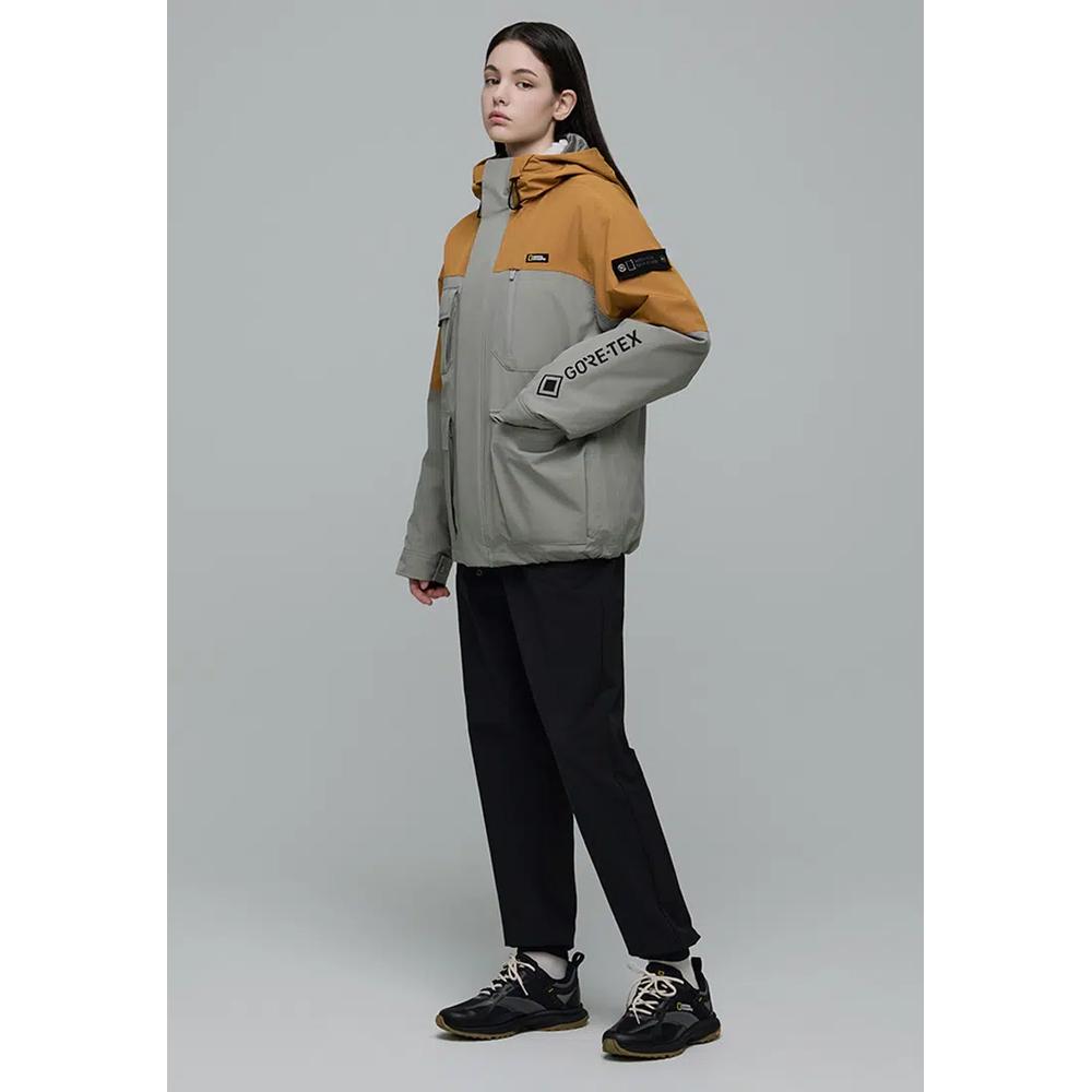 Унисекс 3-в-1 пуховик с цветными блоками GORE-TEX 3