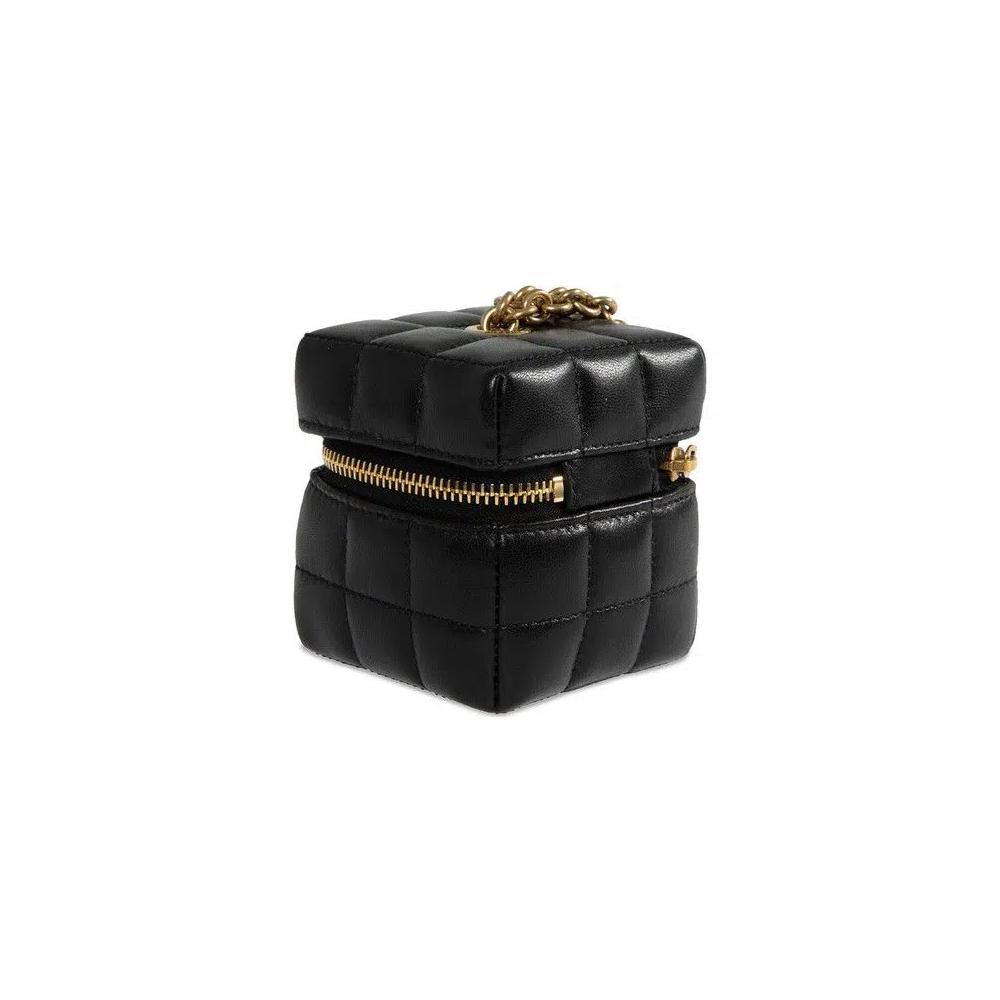 Сумки Saint Laurent Mini Cube Box With Chain 'Noir' 2