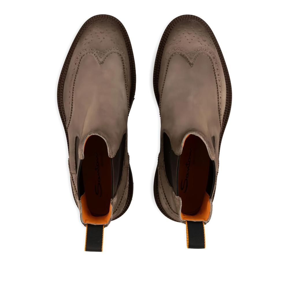 Ботинки Santoni с брогированием 2