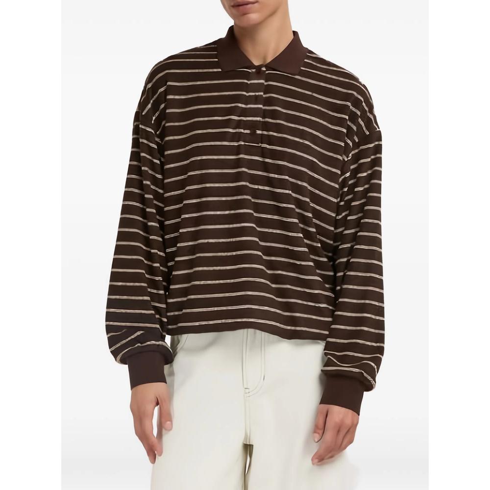 striped polo-collar sweater 2