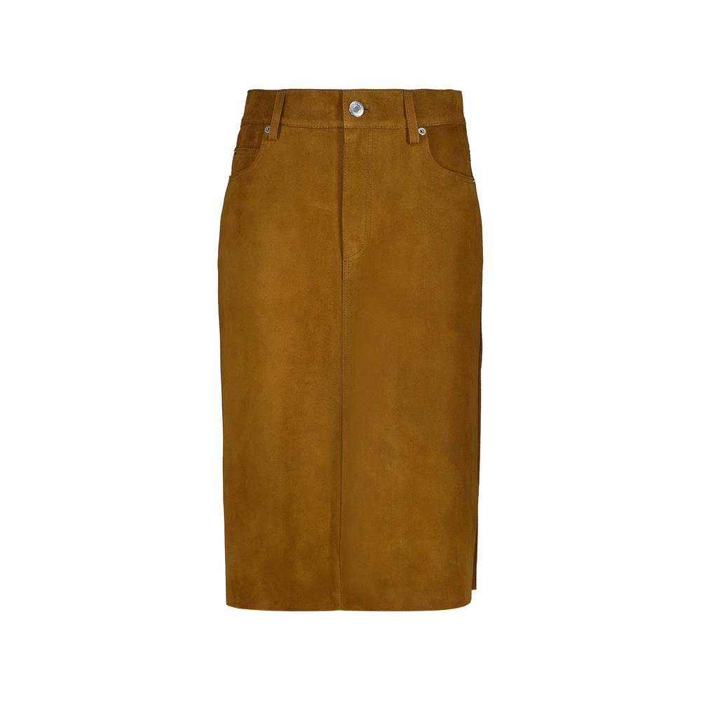 suede midi skirt 1