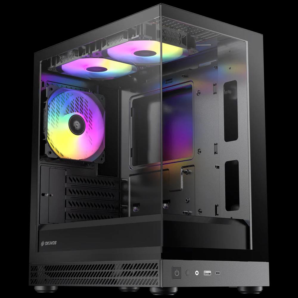 Okinos AQUA UNO корпус Micro-ATX — черный 1