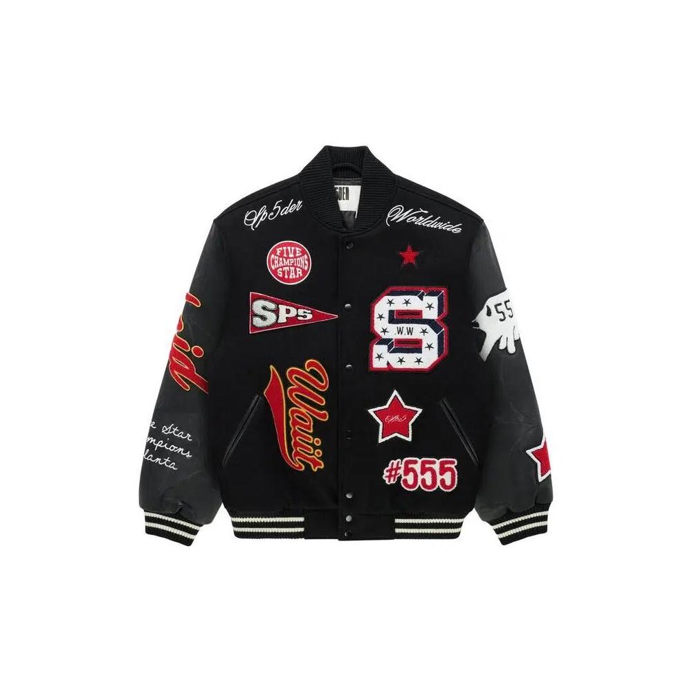 Куртки Sp5der Cuntry Varsity Jacket «Black» 1
