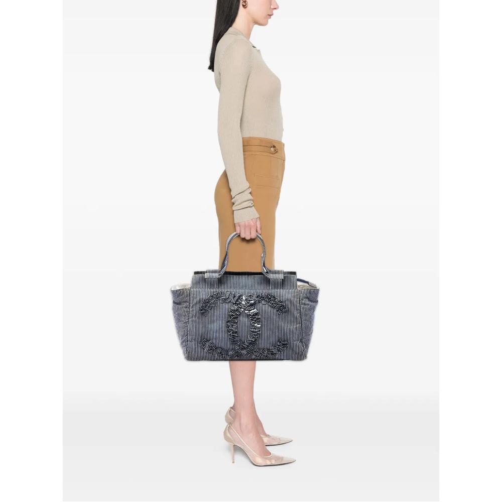 Сумка-тоут CC Striped Canvas Shopper (2006-2008 год) 2