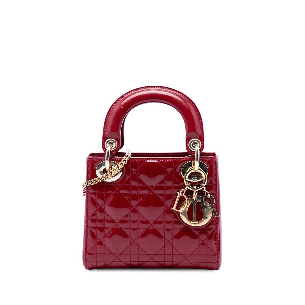 2013 Mini Patent Cannage Lady Dior satchel 1