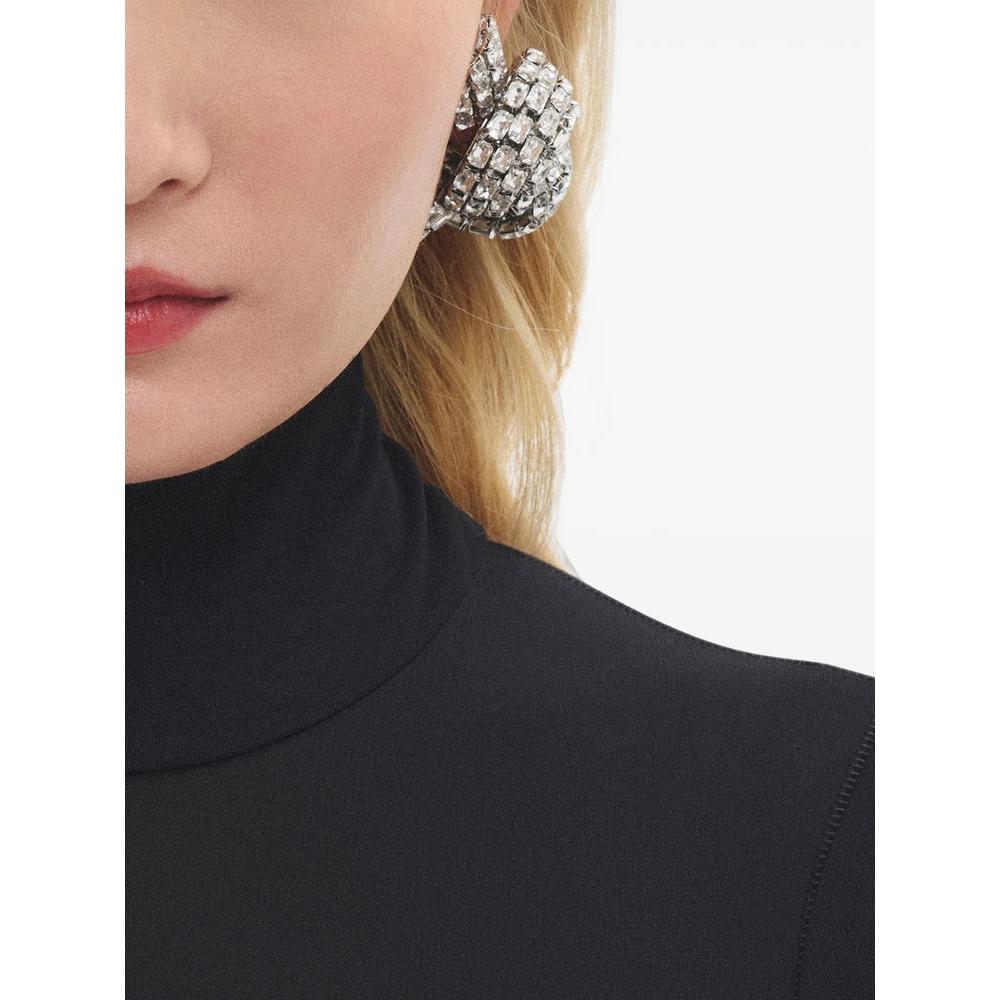crystal-pavé knot earrings 2