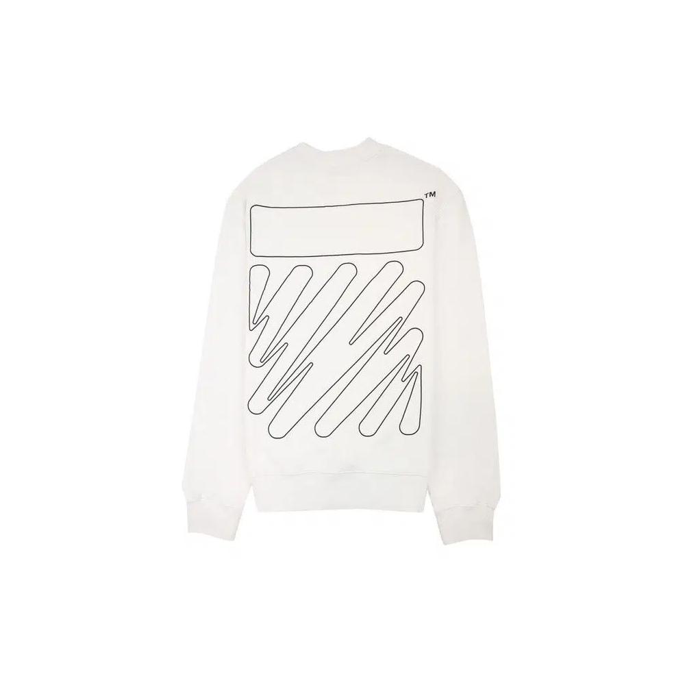 Свитшоты Off-White Wave Diag Sweatshirt 'White' 2