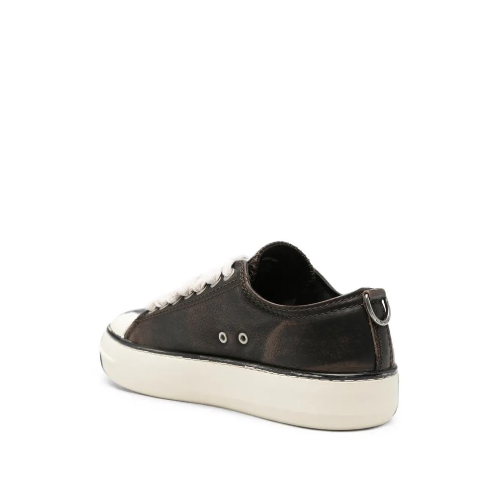 distressed leather sneakers 3
