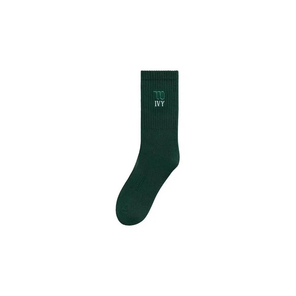 Носки и колготки Kith Ivy For Wilson Logo Crew Socks 'Ivy Green' 1