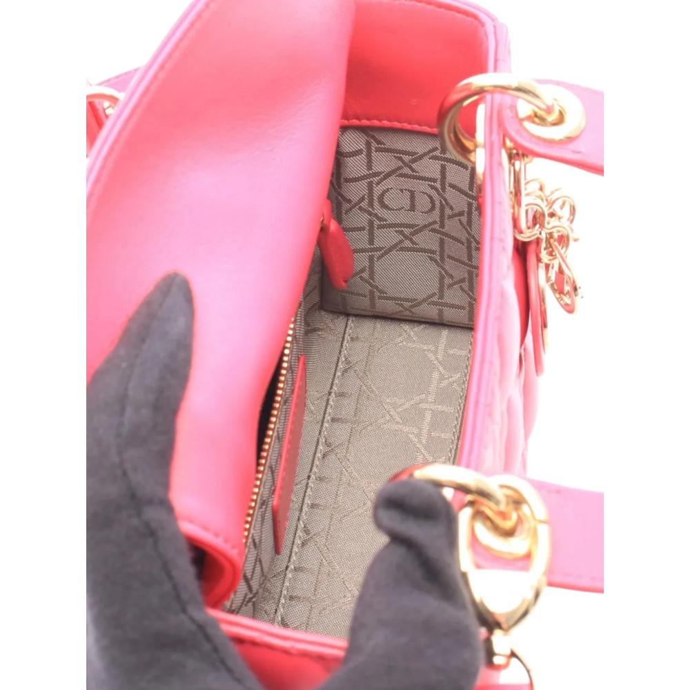 2000-2026 Mini Lambskin Cannage Lady Dior satchel 5