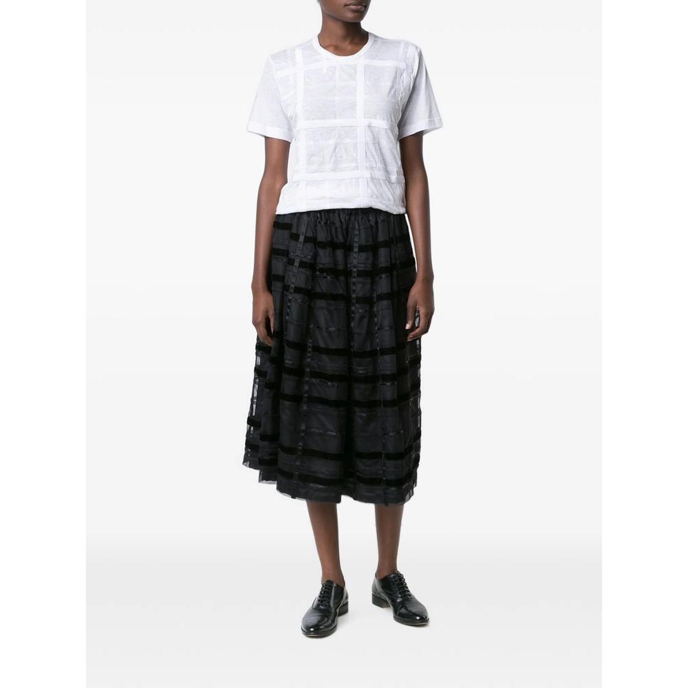 paneled cotton T-shirt 2