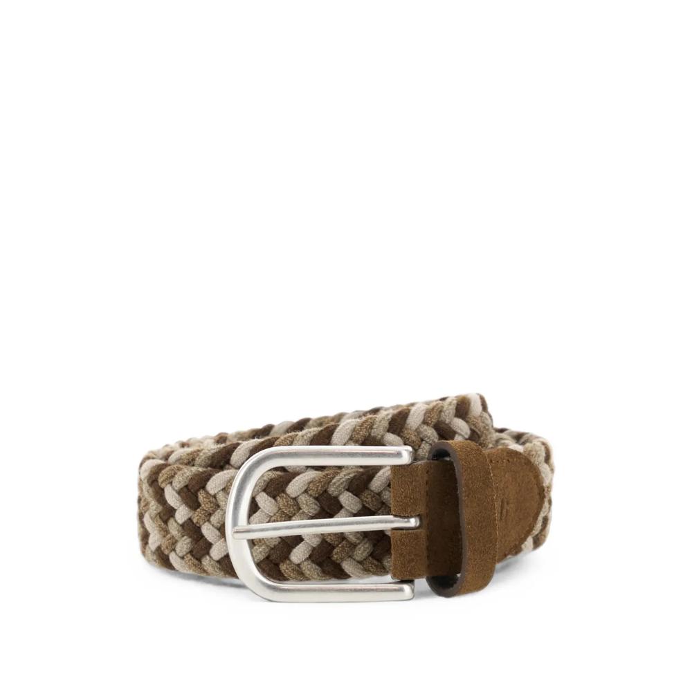 woven stretch wool blend belt 1
