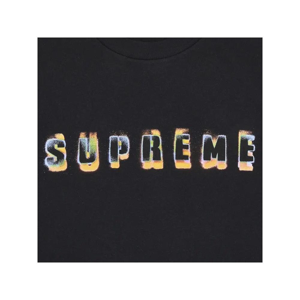 Футболки Supreme Stencil Tee 'Black' 2