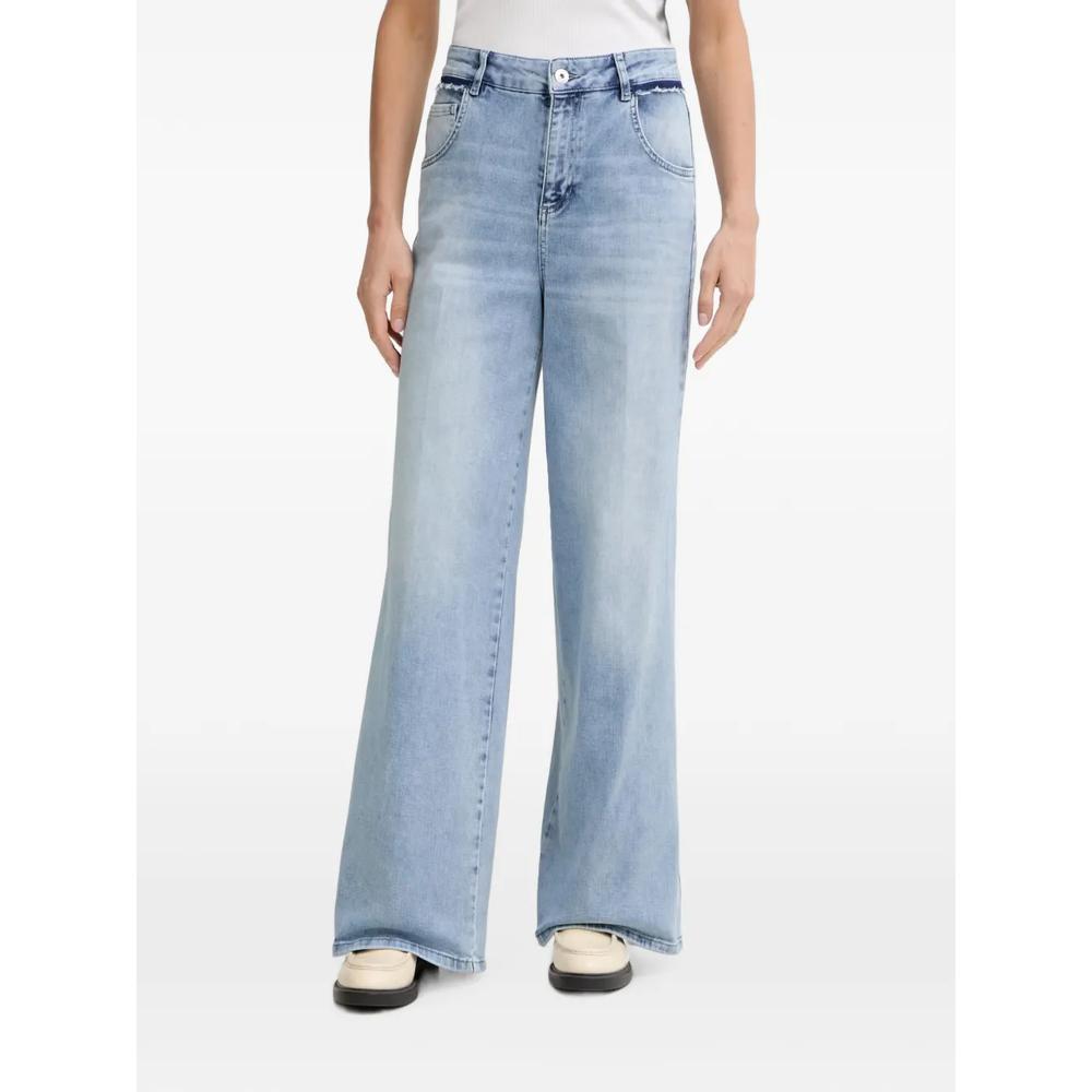 faded-wash wide-leg jeans 1