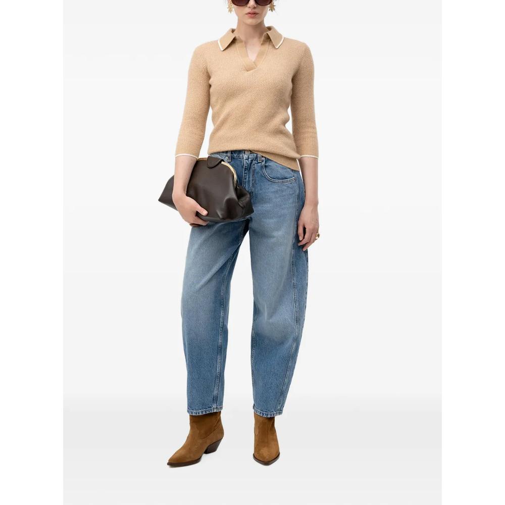 waffle-knit three-quarter sleeve sweater 2