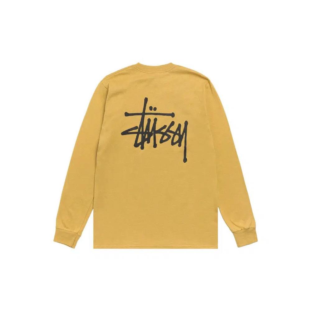 Футболки с длинным рукавом Stussy Basic Long-Sleeve Tee 'Curry' 2