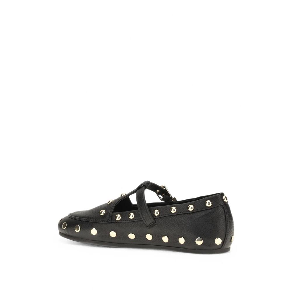 Mary Jenny studded ballerinas in pebbled leather 2