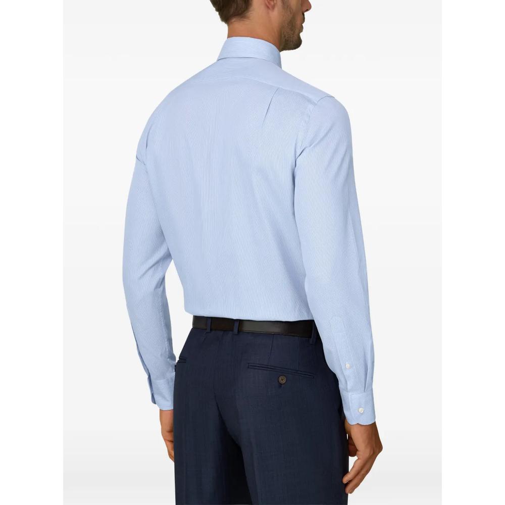 shirt in striped cotton regular fit 4