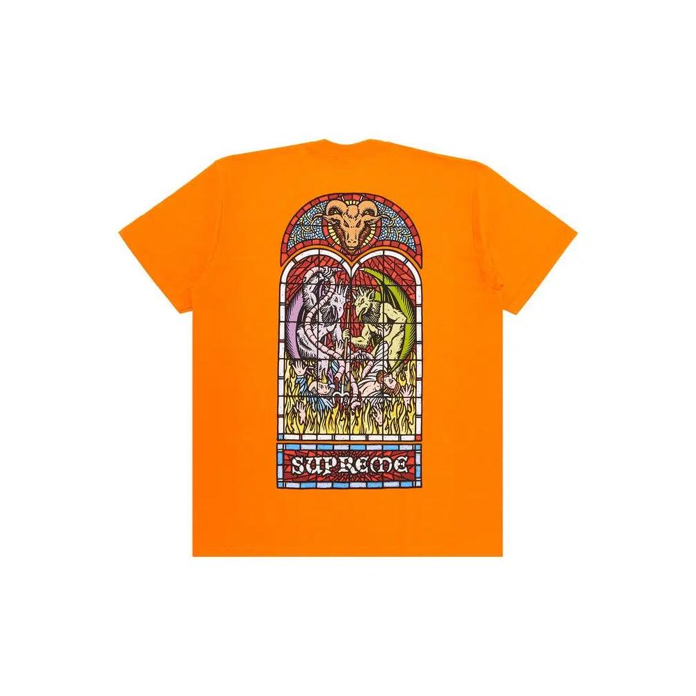 Футболки Supreme Worship Tee 'Orange' 2