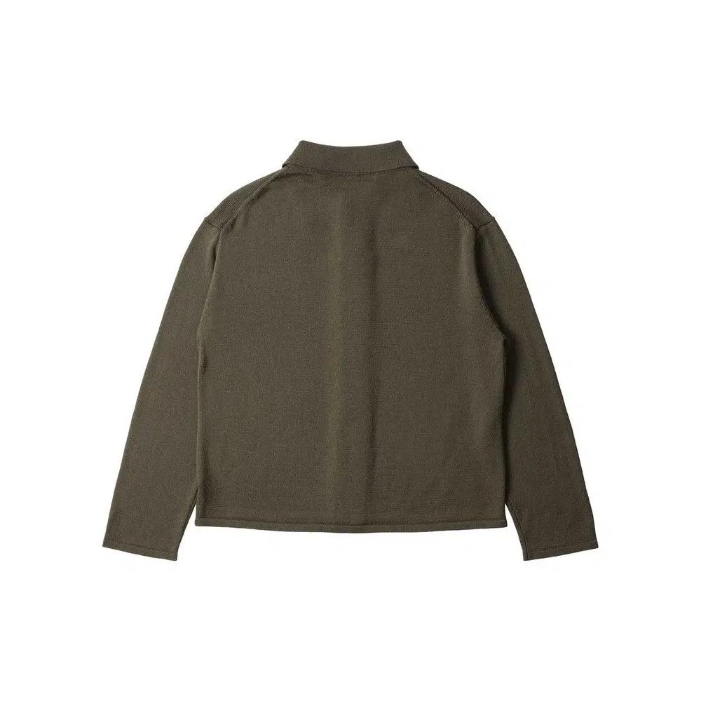 Кардиганы Margaret Howell Collared Cardigan Japanese Spun Merino 'Khaki' 2