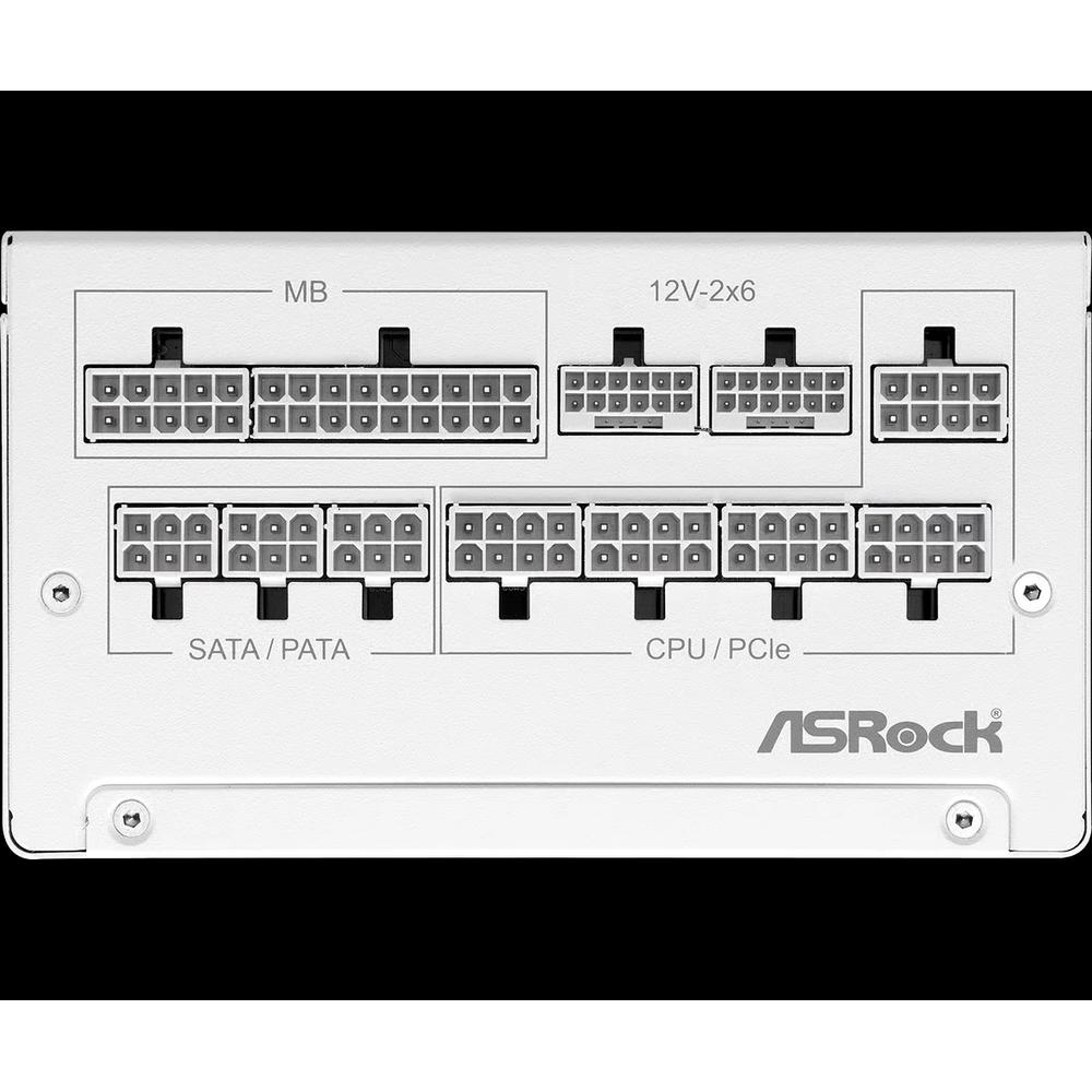 ASRock Steel Legend SL-1200GW 1200 Вт 80Plus Gold, полностью модульный блок питания — белый 4
