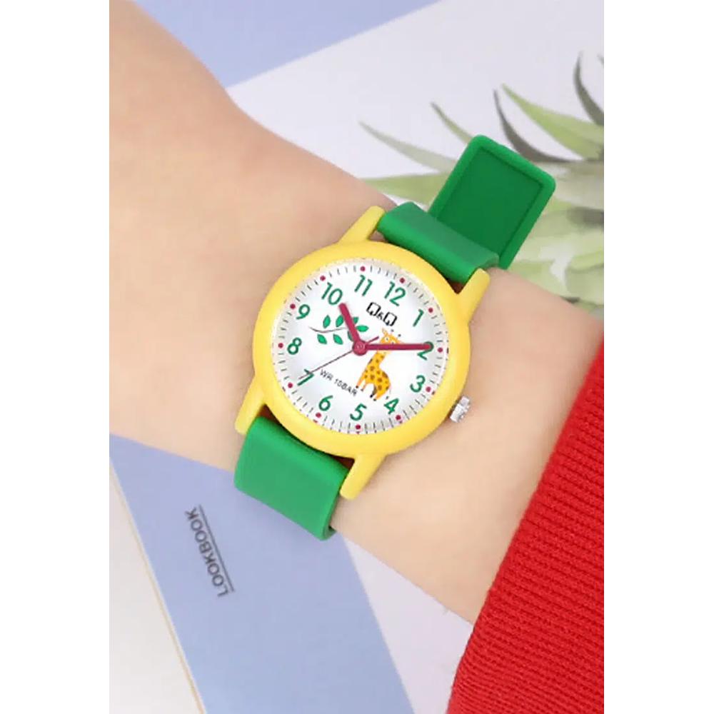 Часы Citizen V23A-010VY Детские Аналоговые Часы с Зеленым Ремешком из Смолы 5