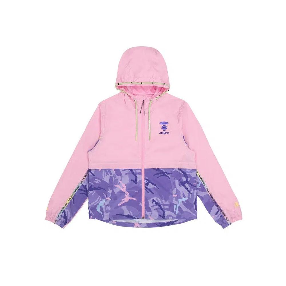 Куртки AAPE Moonface тисненый камуфляж панельная легкая куртка 'Pink/Light' 1