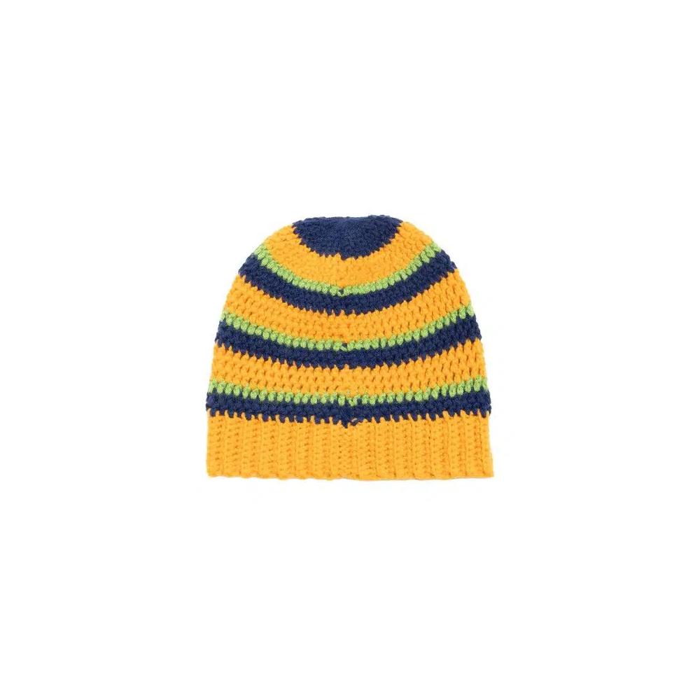 Шапки Stussy Stripe Knit Skullcap 'Gold' 2