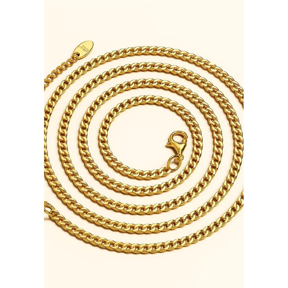 Ожерелье Estelle Chain Link с золотым покрытием 4