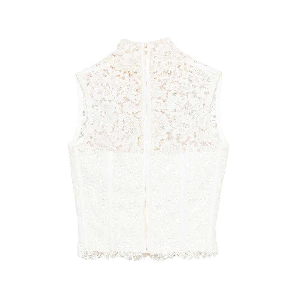lace-panelled corset top 2