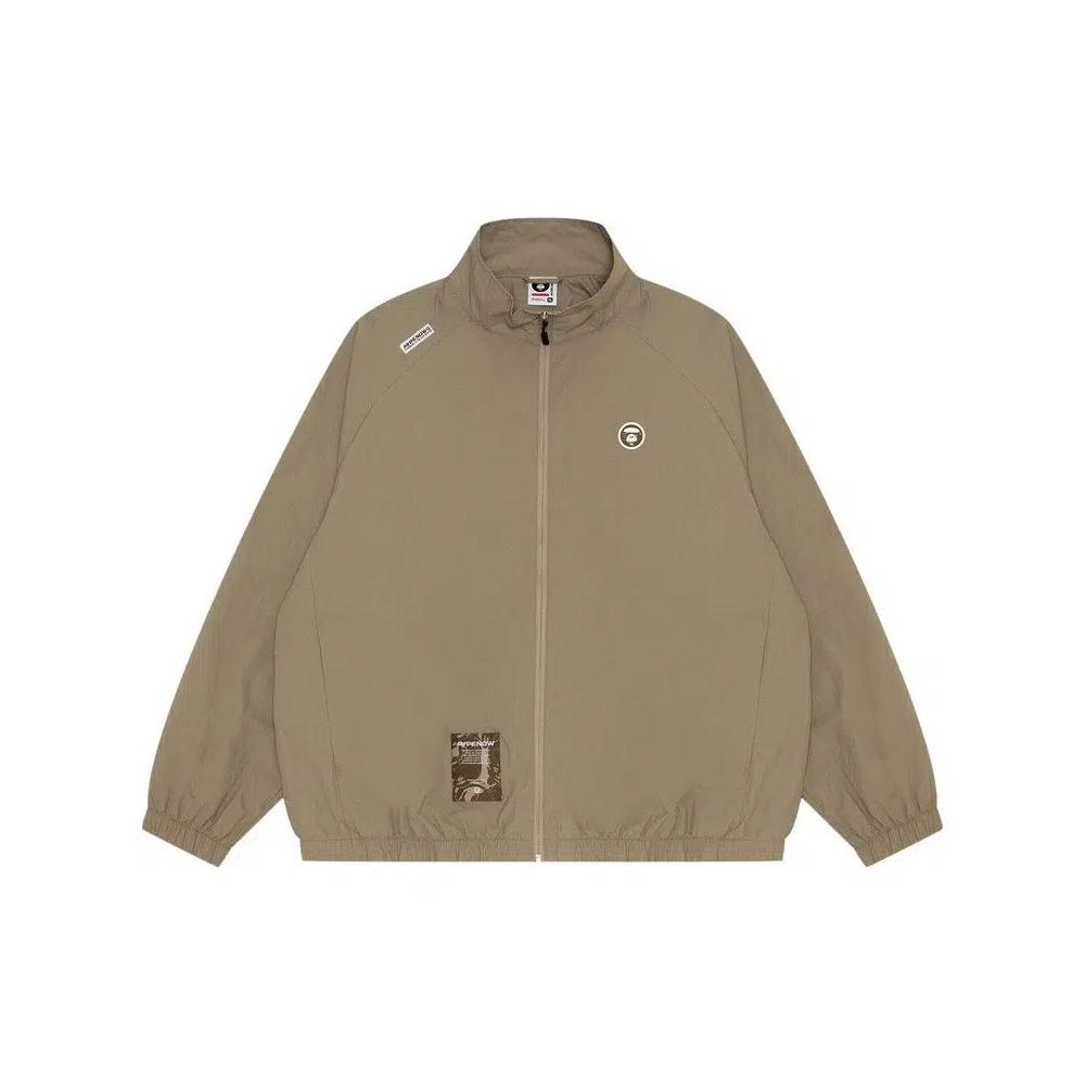 Куртки AAPE Moonface Logo Zip-Up Jacket 'Beige/Dark' 1
