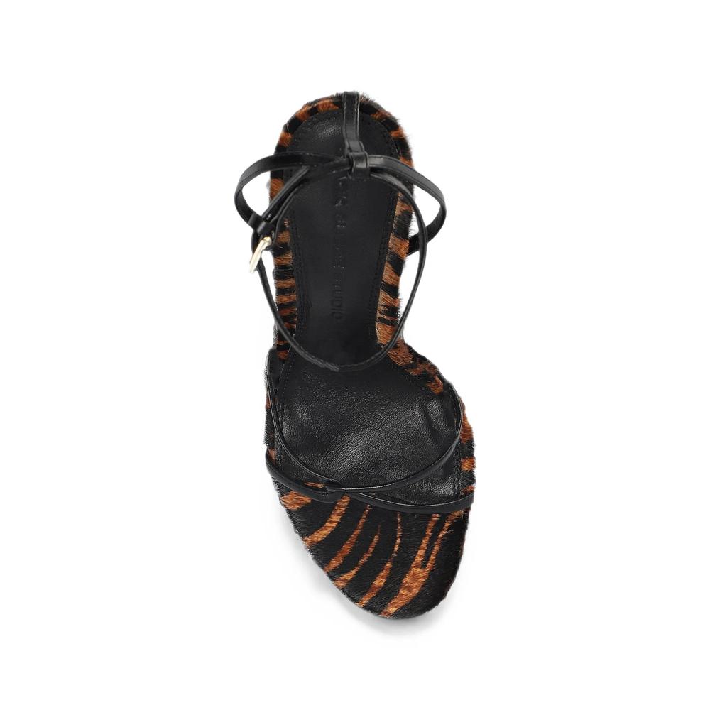Miley tiger-print leather sandals 4