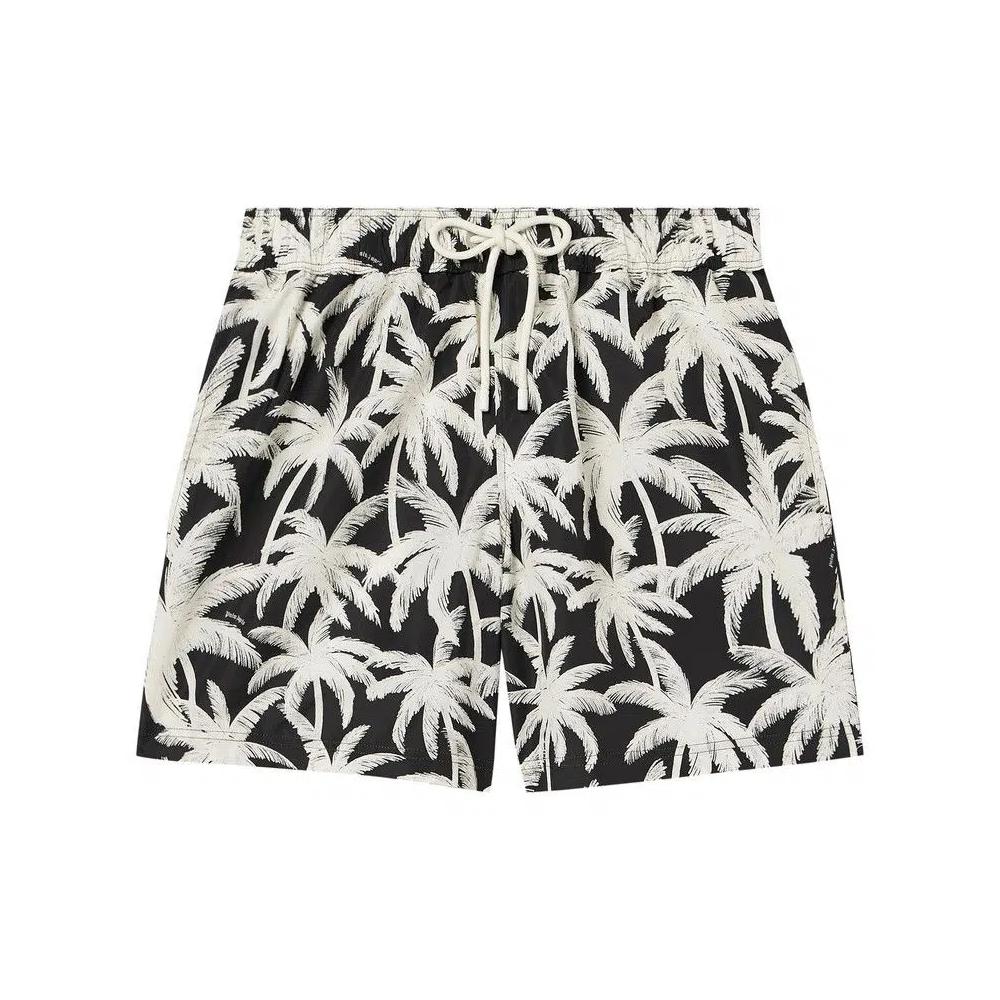 Palm Angels Плавательные шорты Palms All Over 'Black/Off White' 1
