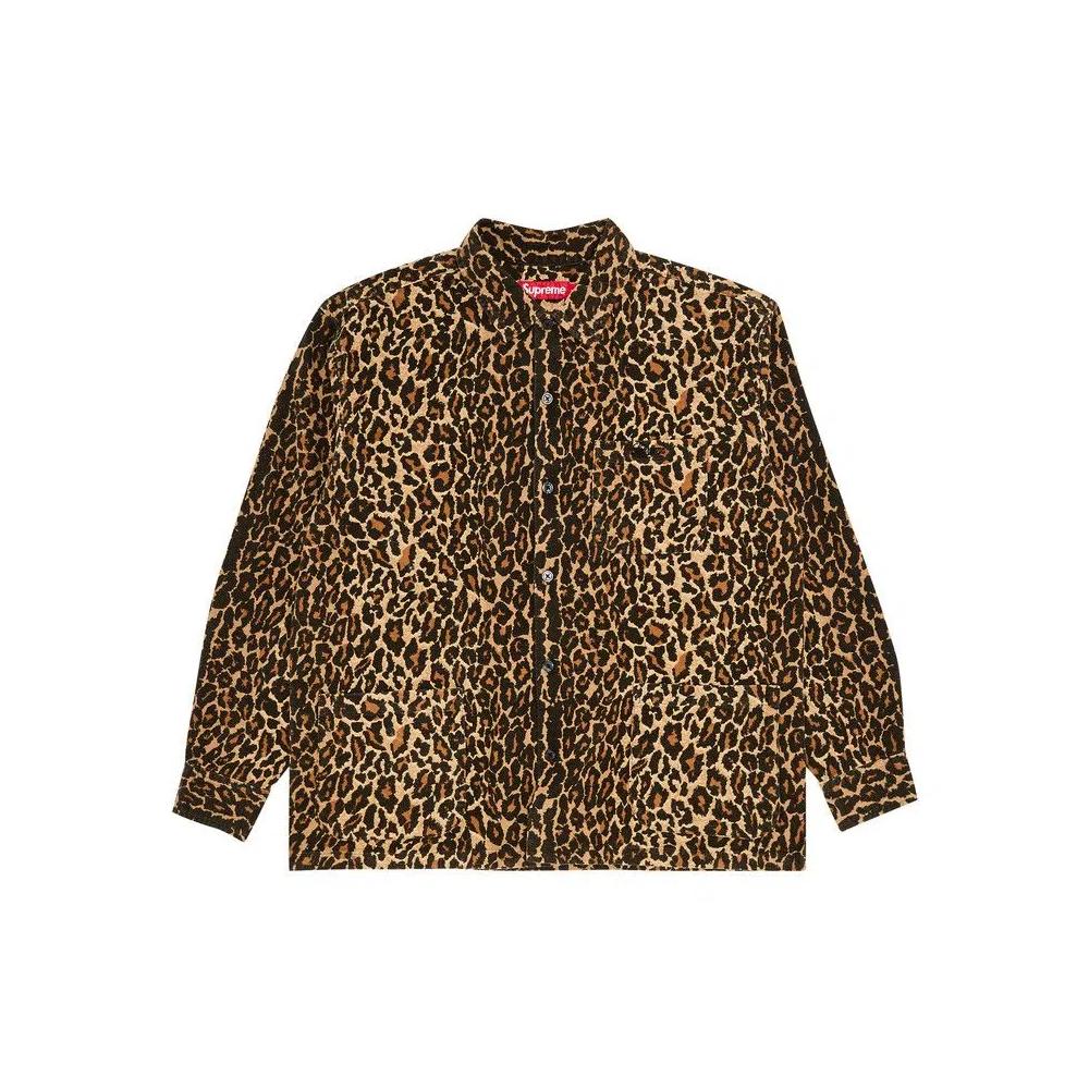 Топы Supreme Фланелевая пижамная рубашка 'Леопардовый' 1