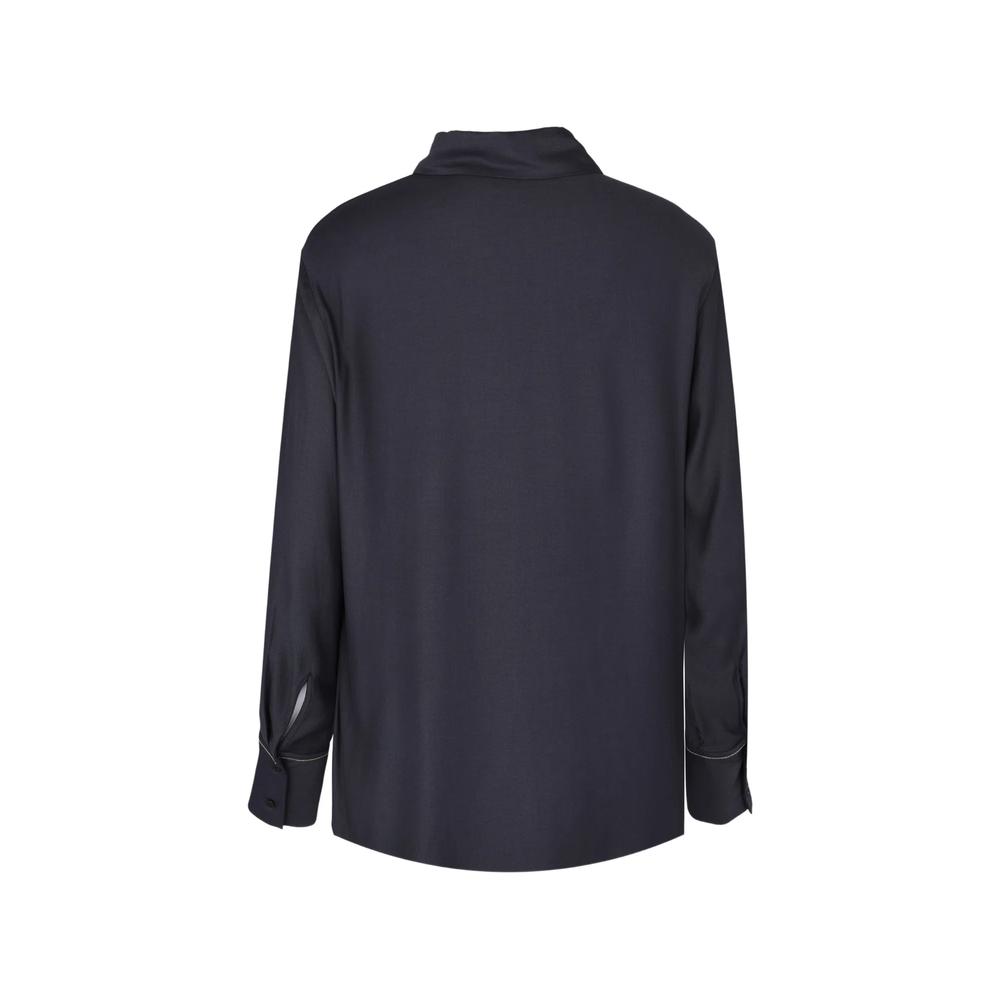 contrast-trim button-down shirt 2
